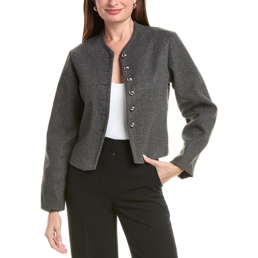Hl Affair Womens  Woven Coat, Gray